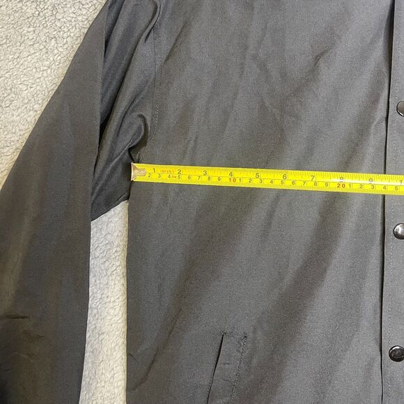 Vintage Liberty Varsity Jacket Mens XL Black Button Front Slim Fit - Picture 2 of 13